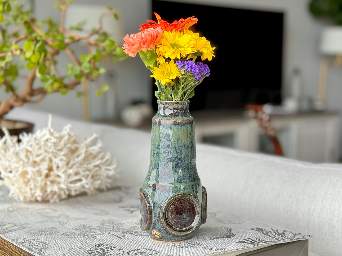 Handmade Pottery Flower Vase