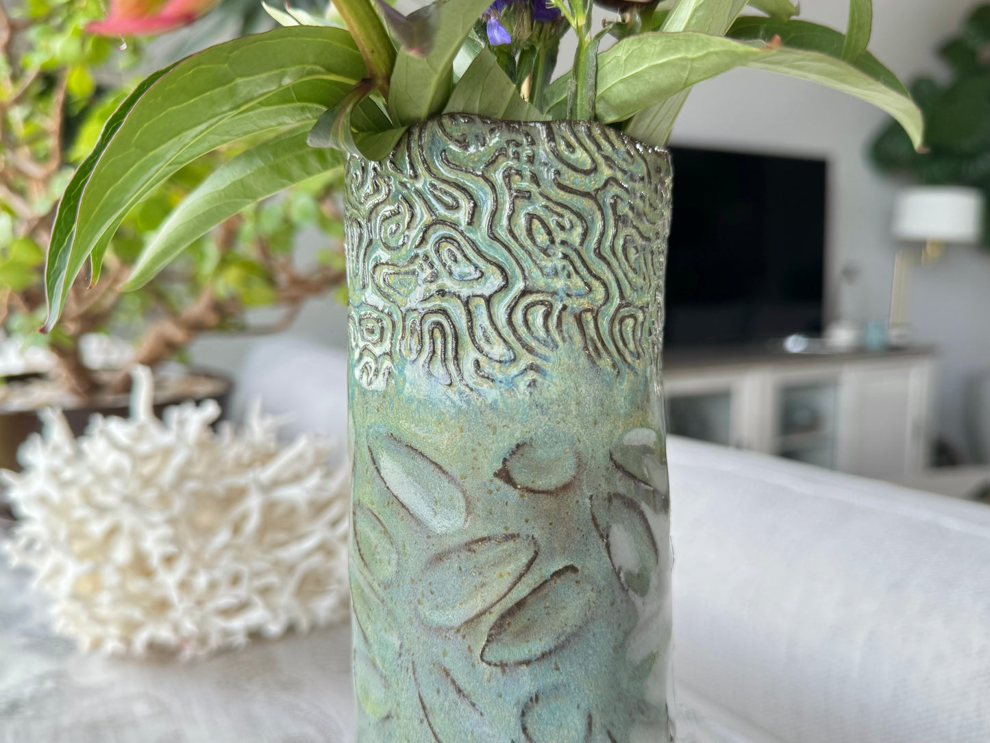 Handmade Pottery Flower Vase