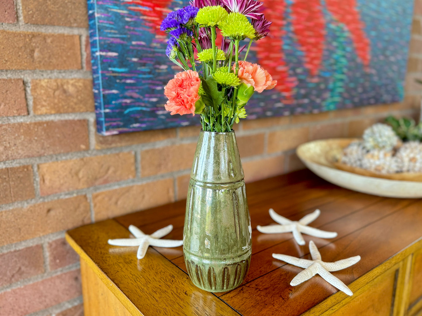 Handmade Pottery Flower Vase