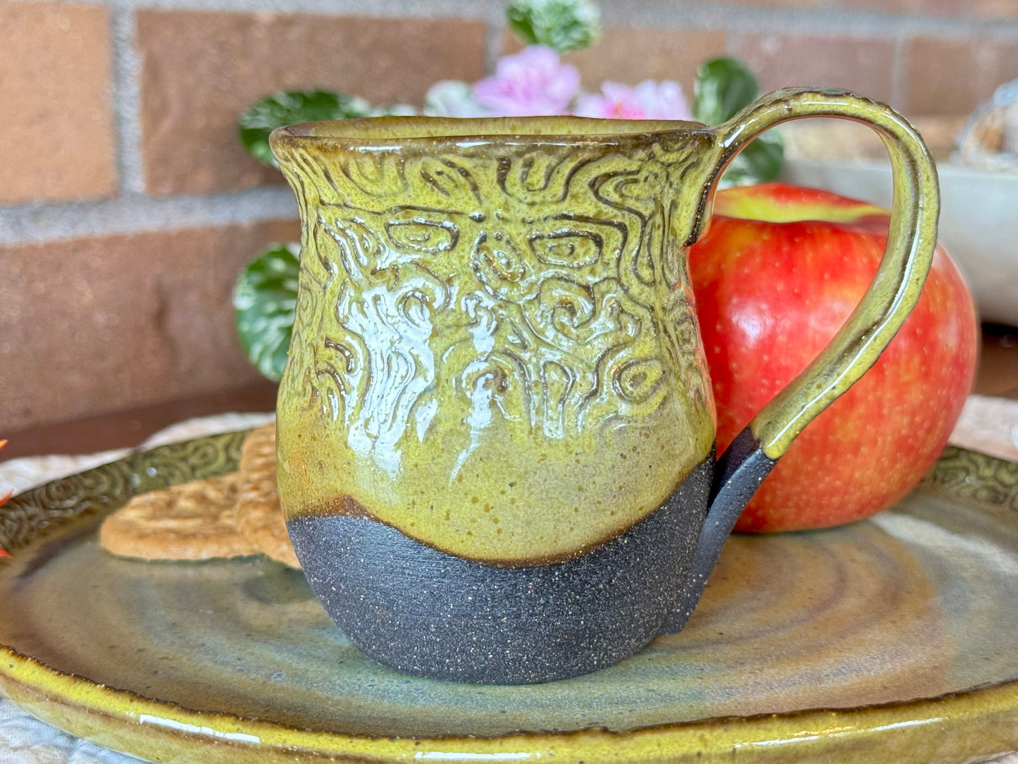 Handmade Pottery Coffee Cup (1) 6 oz.