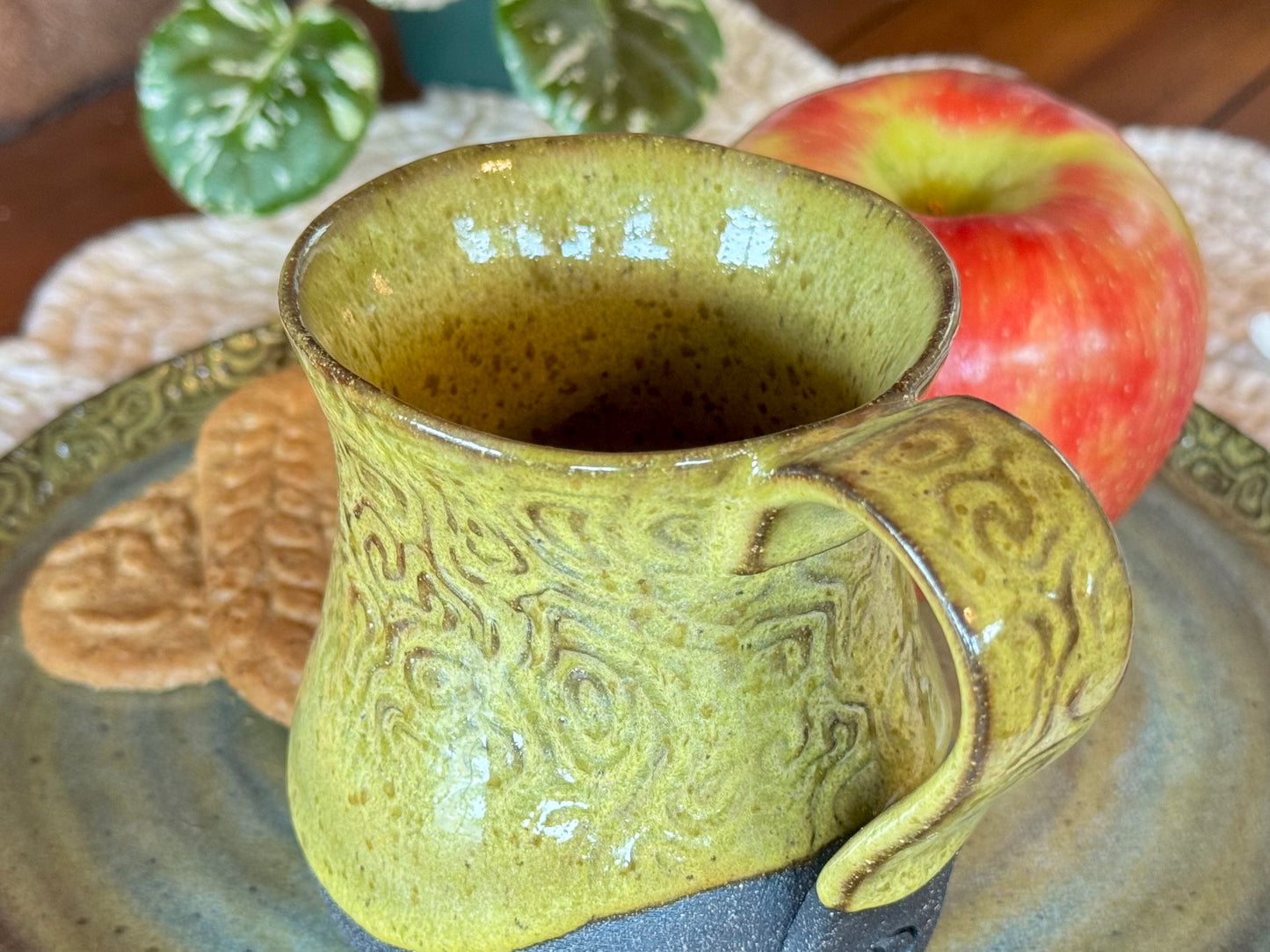 Handmade Pottery Coffee Cup (1) 10 oz.