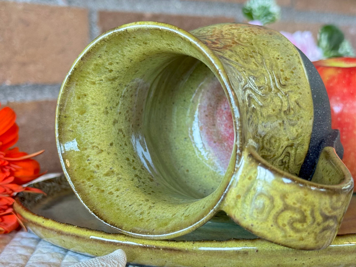 Handmade Pottery Coffee Cup (1) 10 oz.