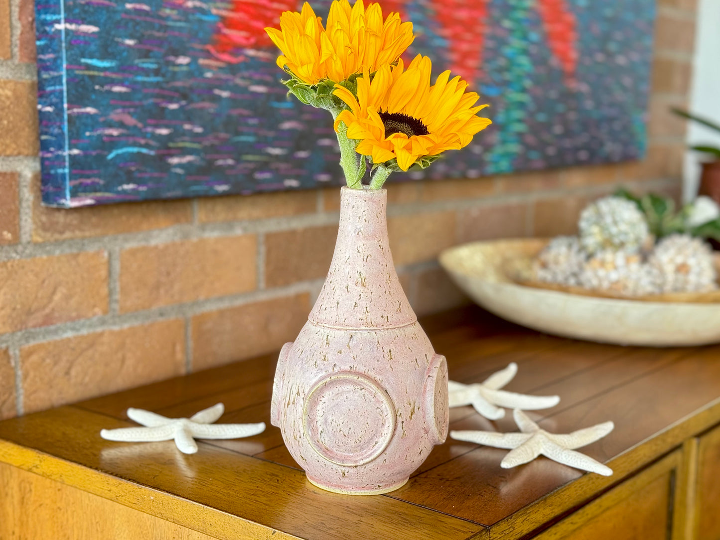 Handmade Pottery Flower Vase