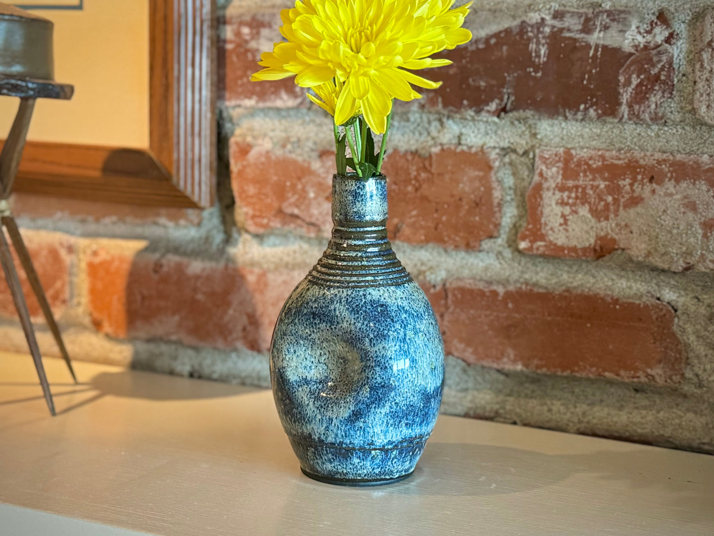 Handmade Pottery Vase, Oil Decanter, and Soap Dispenser In One