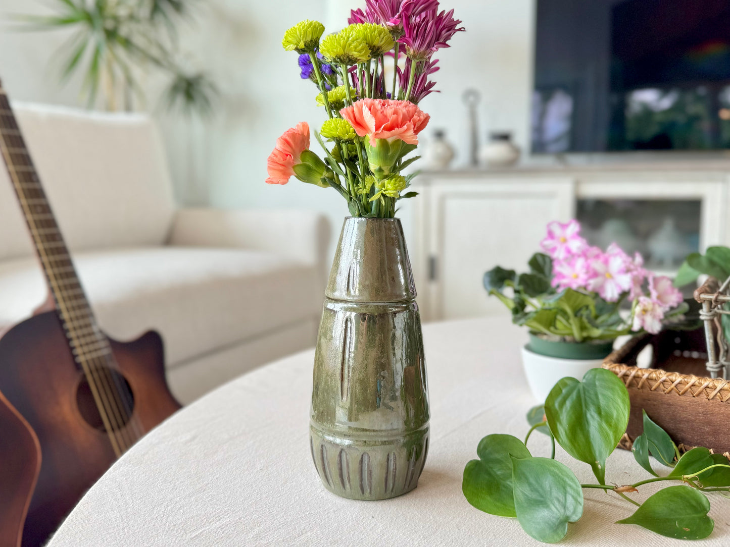 Handmade Pottery Flower Vase