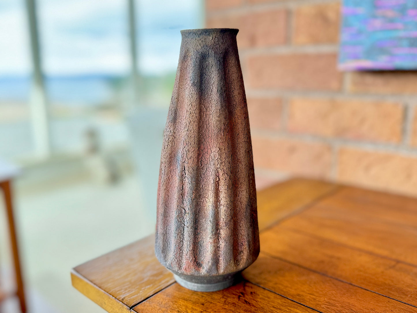 Handmade Raku Pottery Decorative Vase