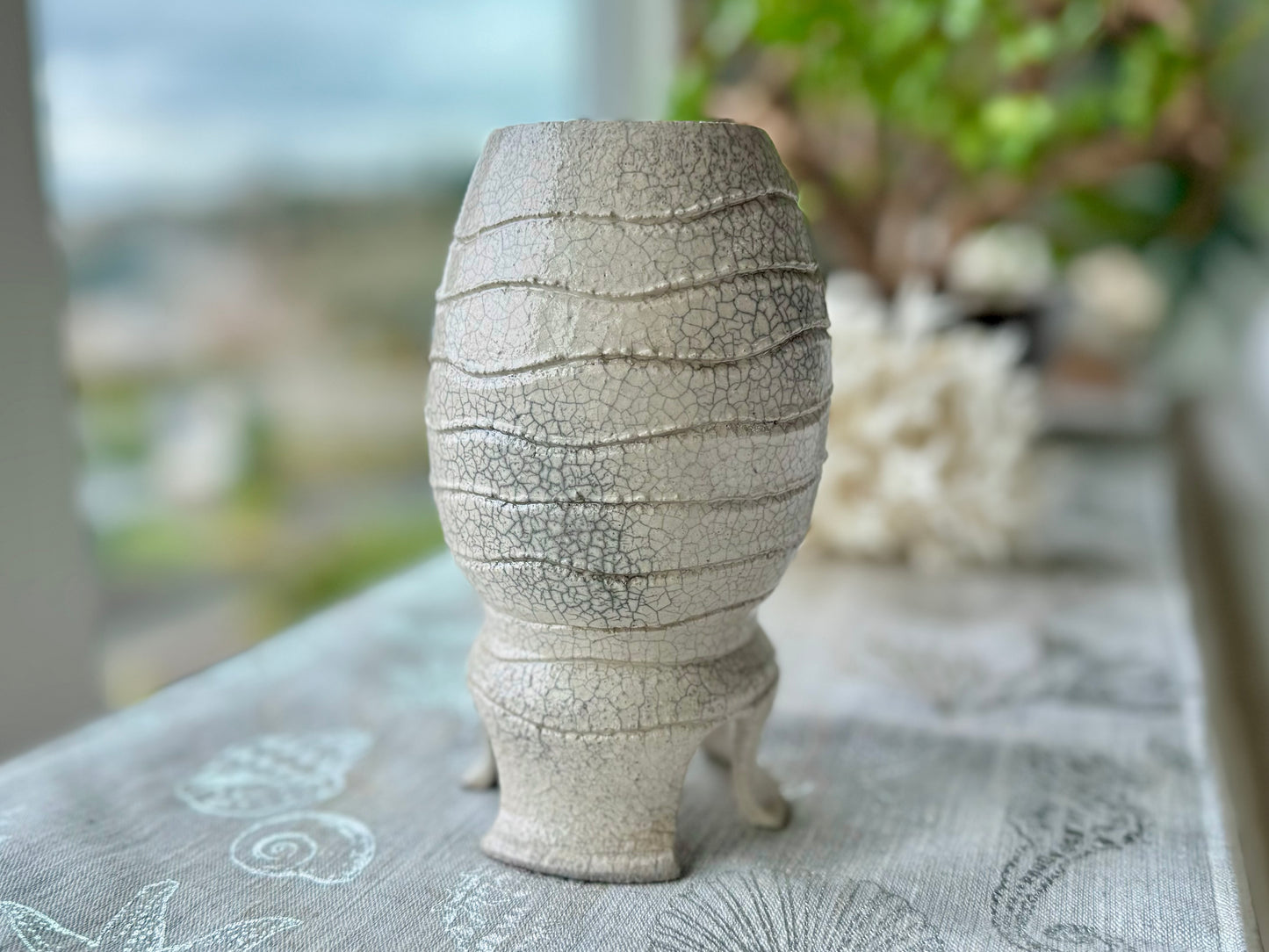 Handmade Raku Pottery Decorative Vase / Vessel (B)