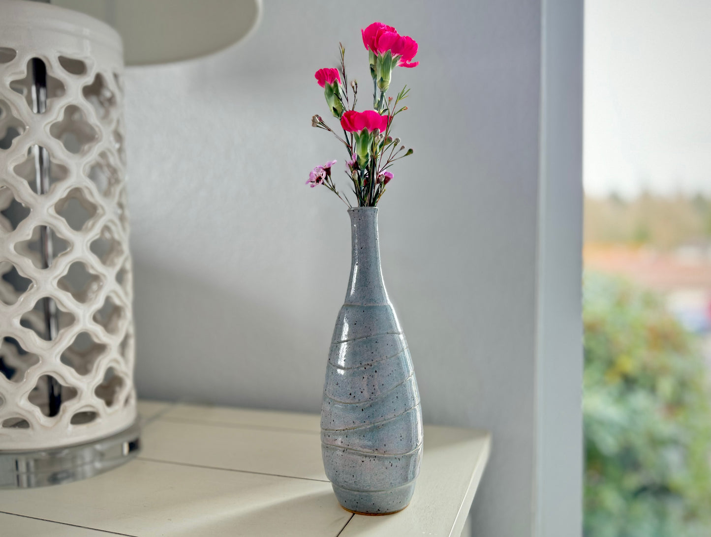 Handmade Pottery Bud Vase