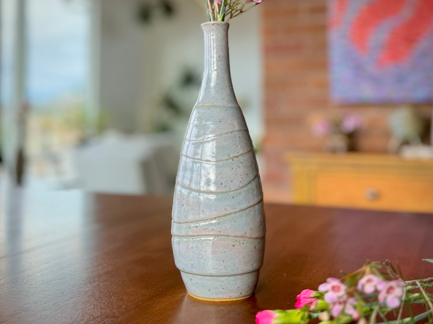 Handmade Pottery Bud Vase