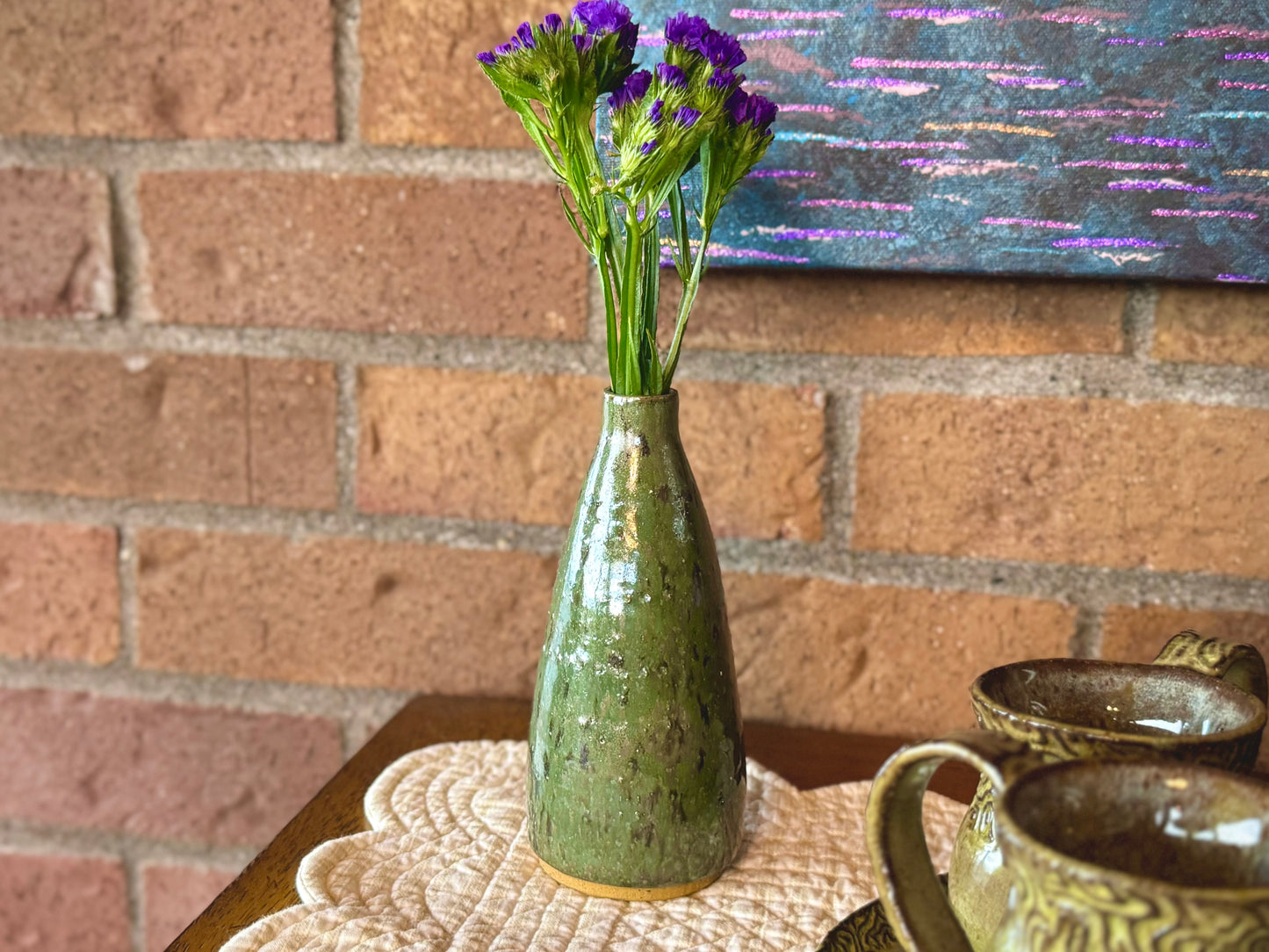 Handmade Pottery Bud Vase