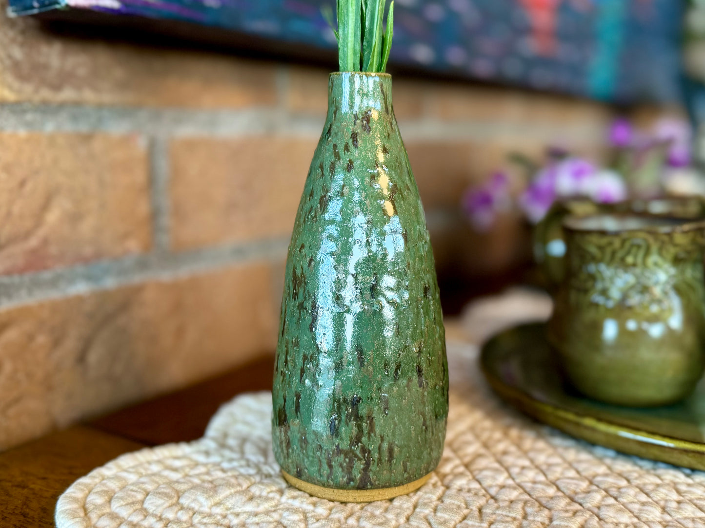 Handmade Pottery Bud Vase