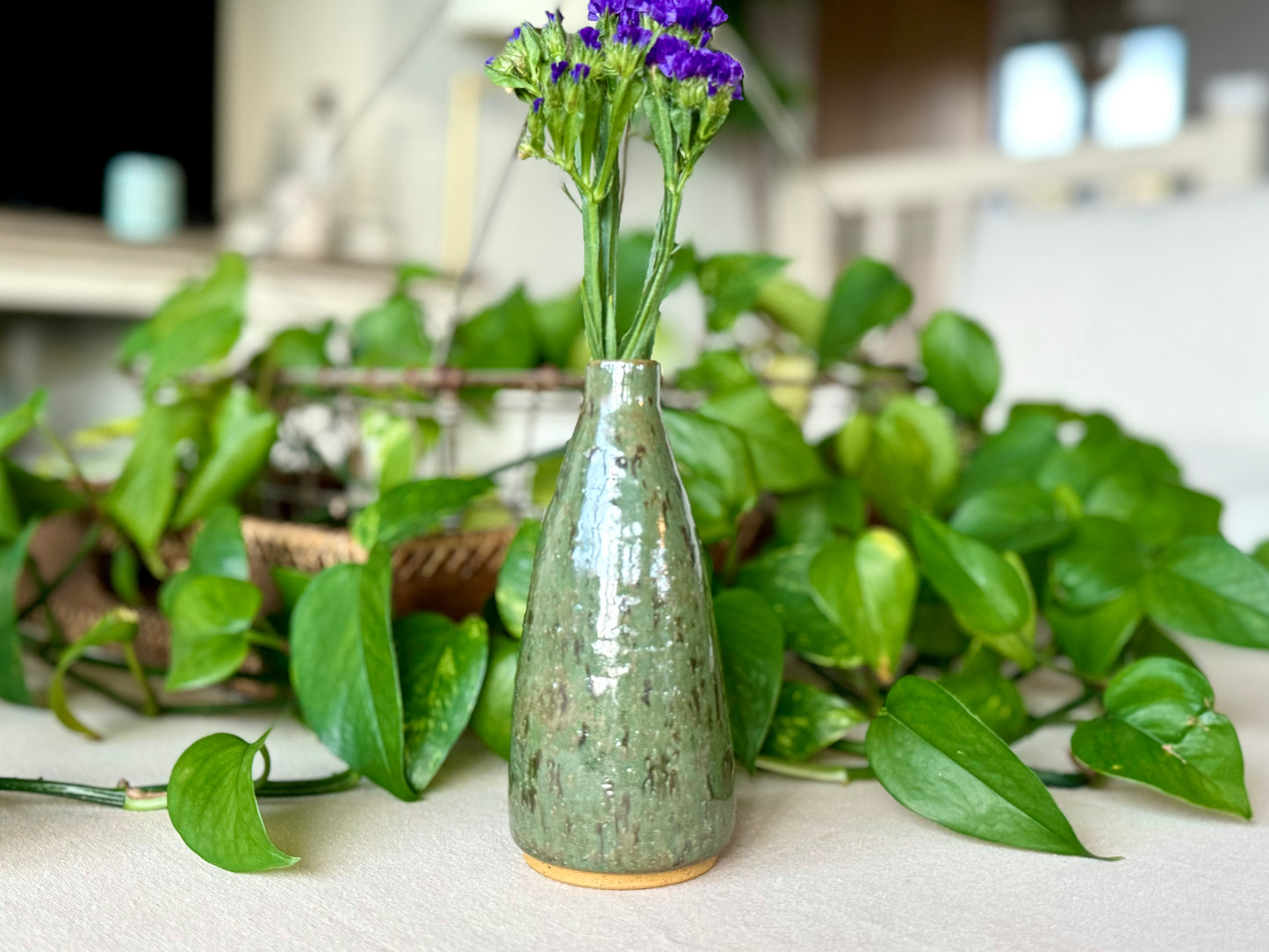 Handmade Pottery Bud Vase